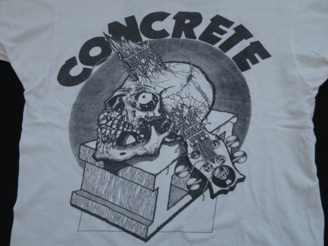 80s 激レア PUSHEAD デザイン CONCRETE バンドTシャツ