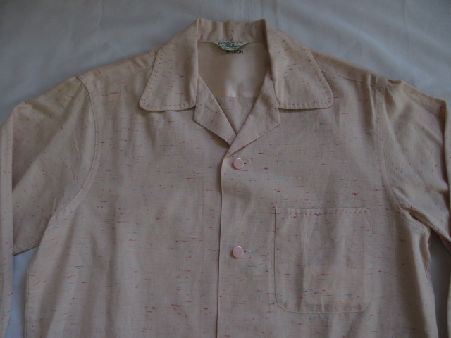 50'S Vernon Pinkネップコットンシャツ WICKED